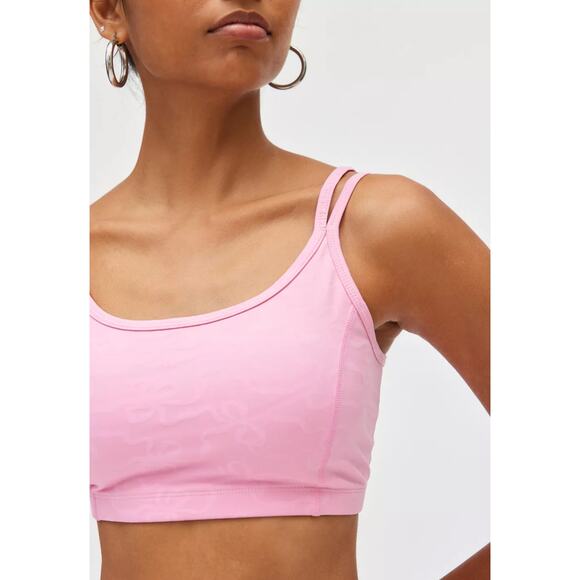 LoveshackFancy AIden Sports Bra in Pink L - Picture 2 of 4